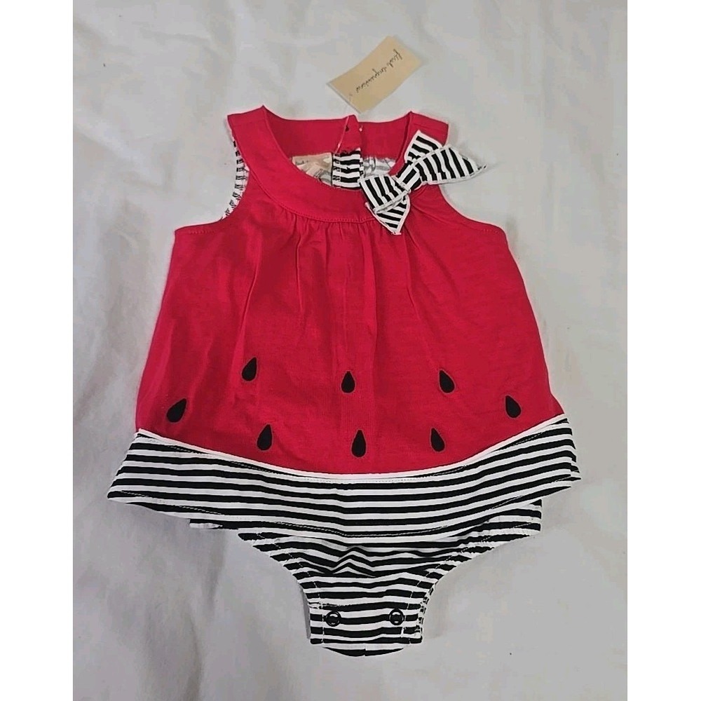 First Impressions baby girls watermelon sunsuit Size 12 Months One Piece